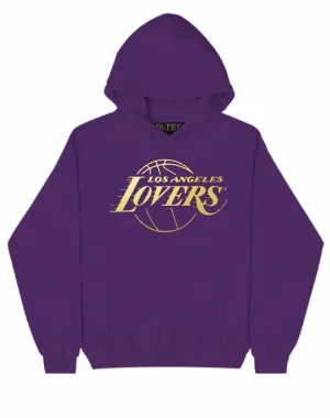 LOVERS GOLD FOIL PURPLE HOODIE