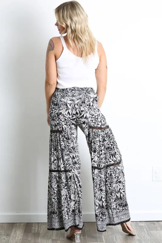 LULA PRINTED WIDELEG PANT