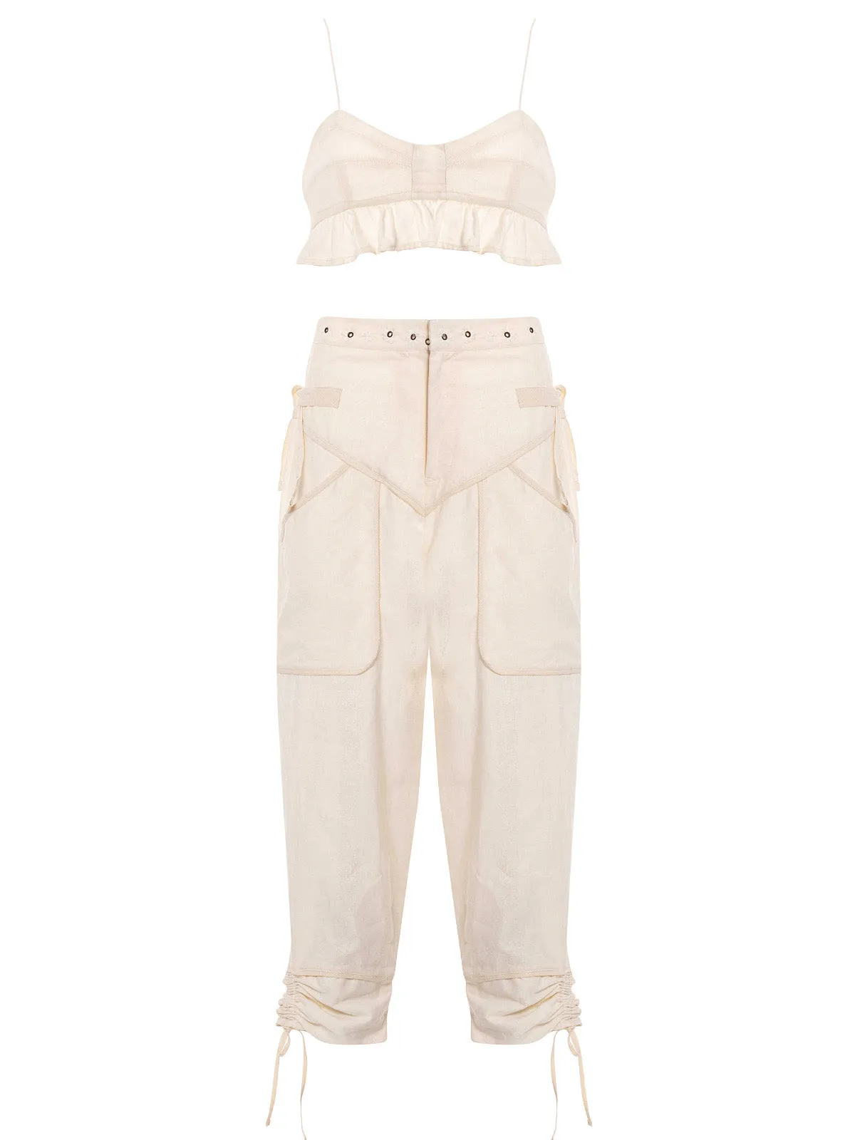 Mae Crop Cami-Teva Pant ::RET
