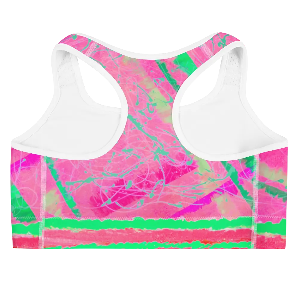 Magenta Moon Beams Sports Bra
