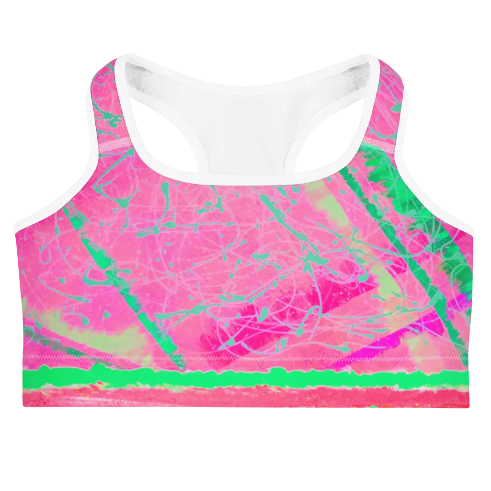 Magenta Moon Beams Sports Bra