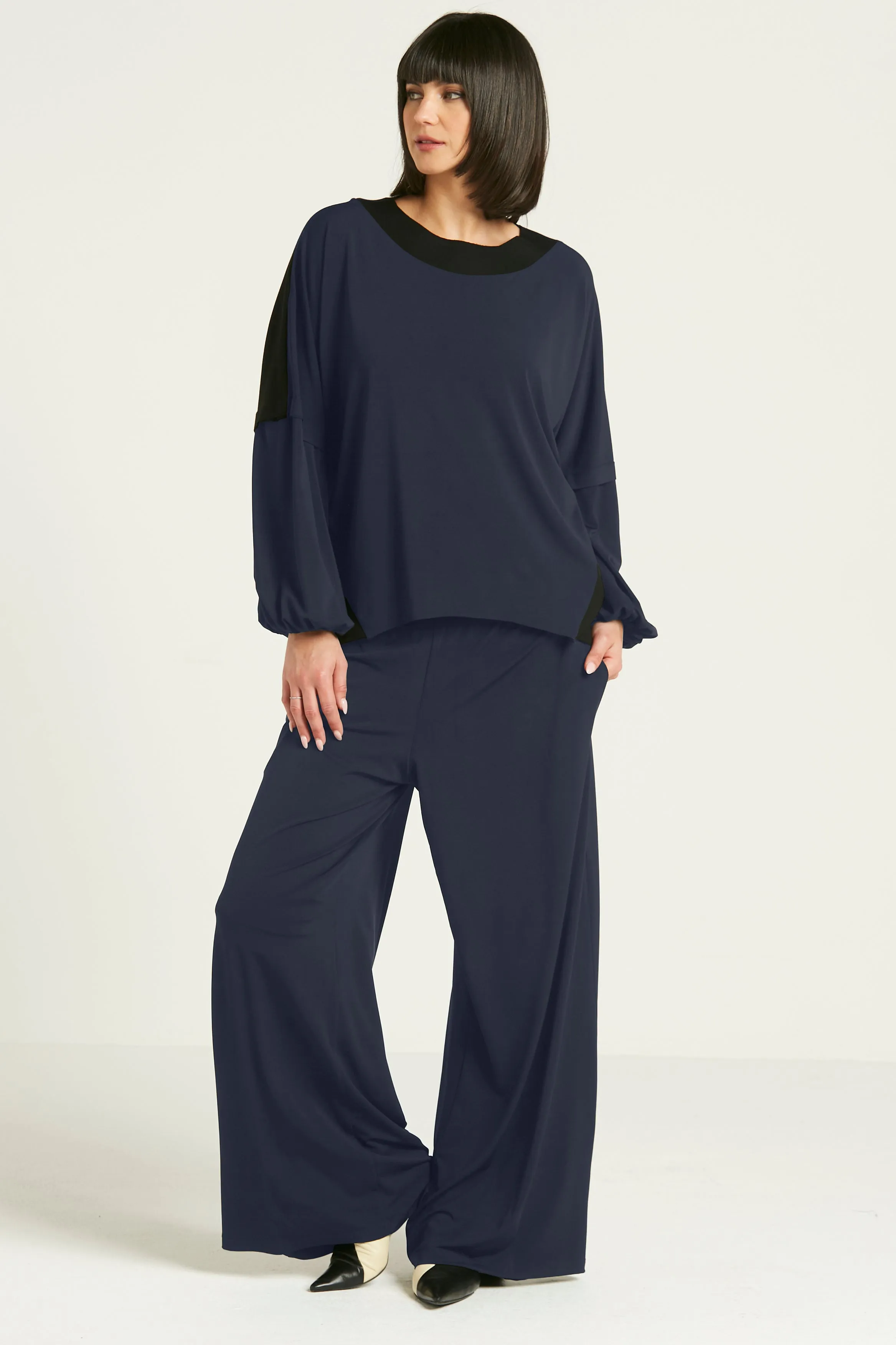Matte Jersey Billow Sleeve Top
