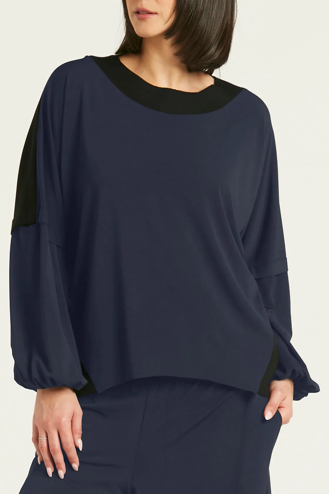 Matte Jersey Billow Sleeve Top