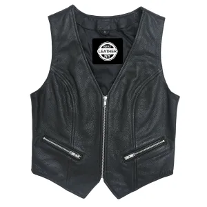 Maverick Women's Motorcycle Leather Vest