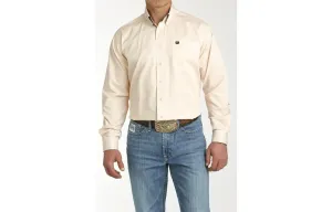 MEN'S CINCH STRIPE BUTTON-DOWN WESTERN SHIRT - CORAL/WHITE