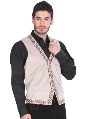 Men's Dress Western Vest 'El General' Khaki Color 34085