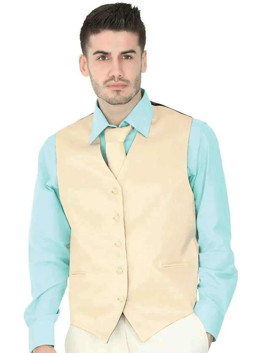 Men's Elegant Vest 'El General' Cream Color 40318