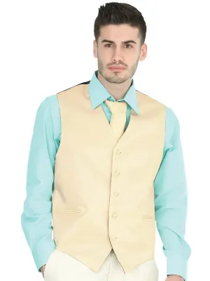 Men's Elegant Vest 'El General' Cream Color 40318