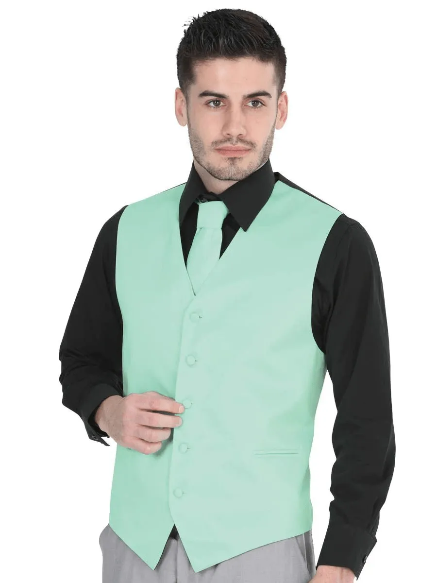 Men's Elegant Vest 'El General' Mint Color 40313