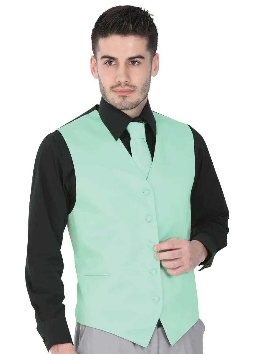 Men's Elegant Vest 'El General' Mint Color 40313