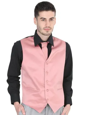Men's Elegant Vest 'El General' Salmon Color 40321