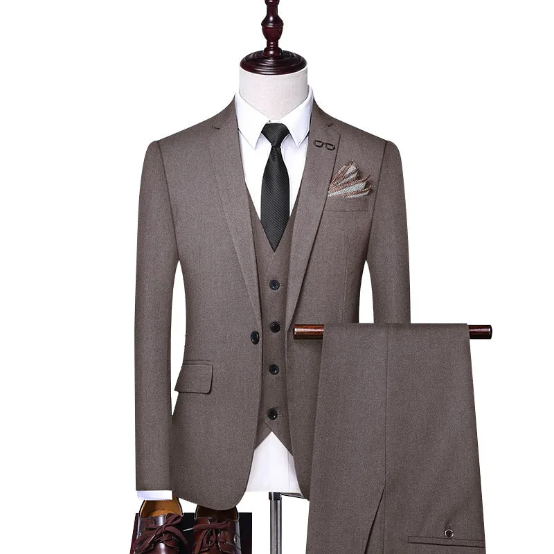Men's Formal Three-piece Suit
