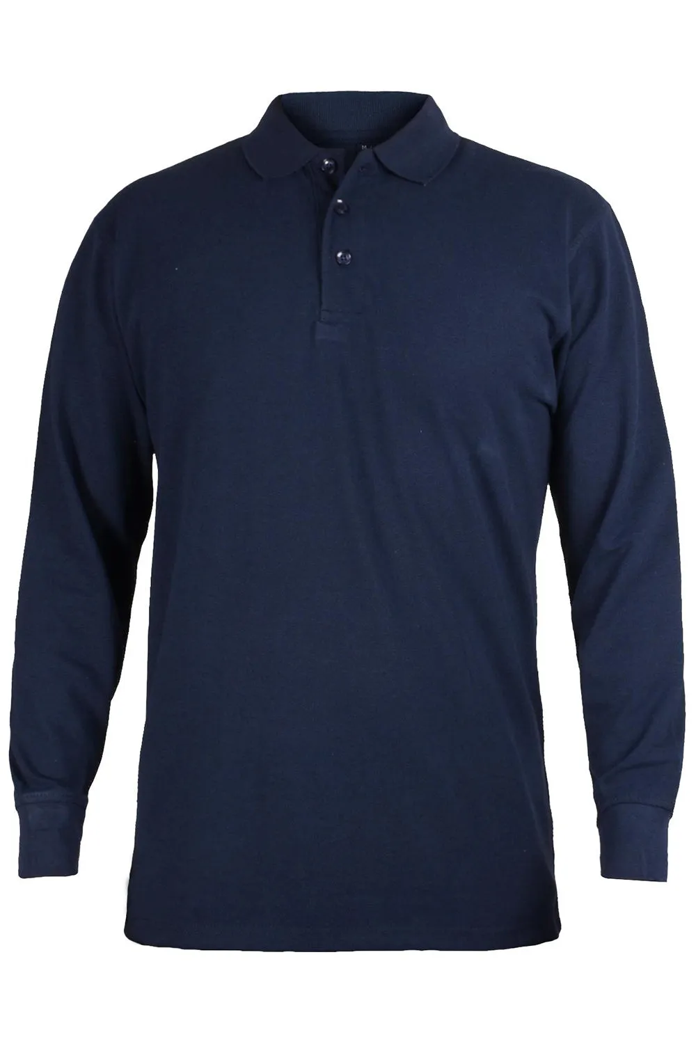 Mens Long Sleeve Polo Collar Shirt