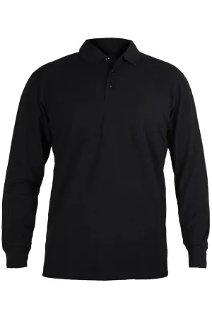 Mens Long Sleeve Polo Collar Shirt