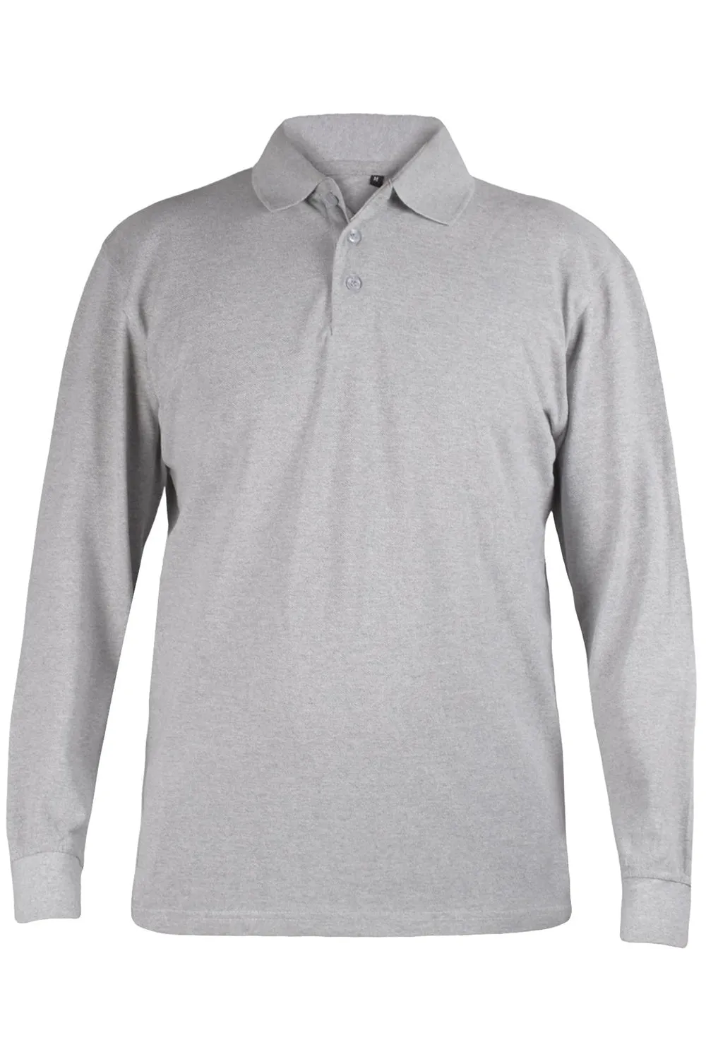 Mens Long Sleeve Polo Collar Shirt