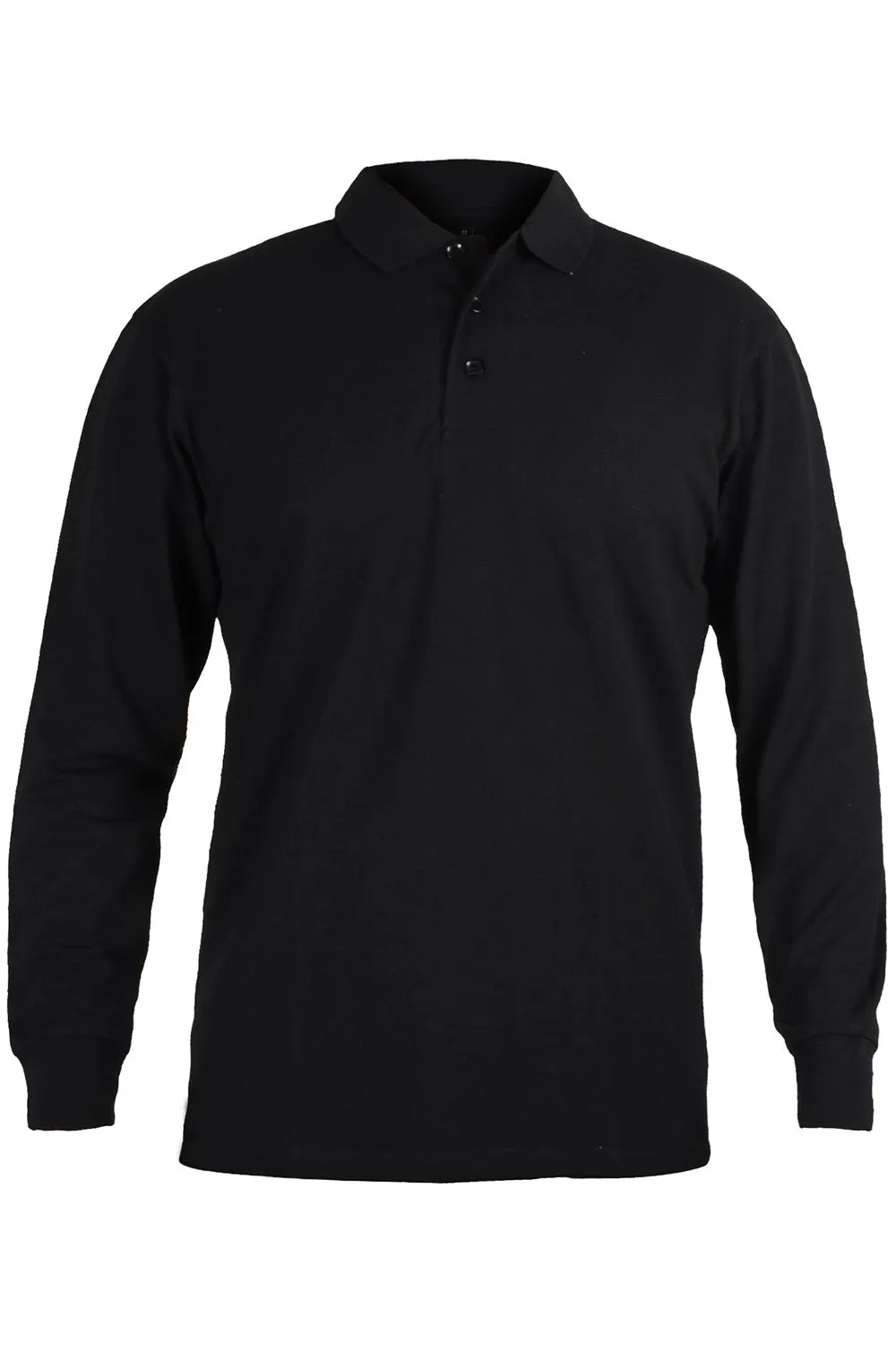 Mens Long Sleeve Polo Collar Shirt