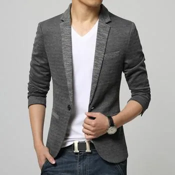 Men's Single Breasted Fashion Casual Blazer Up To 3XL