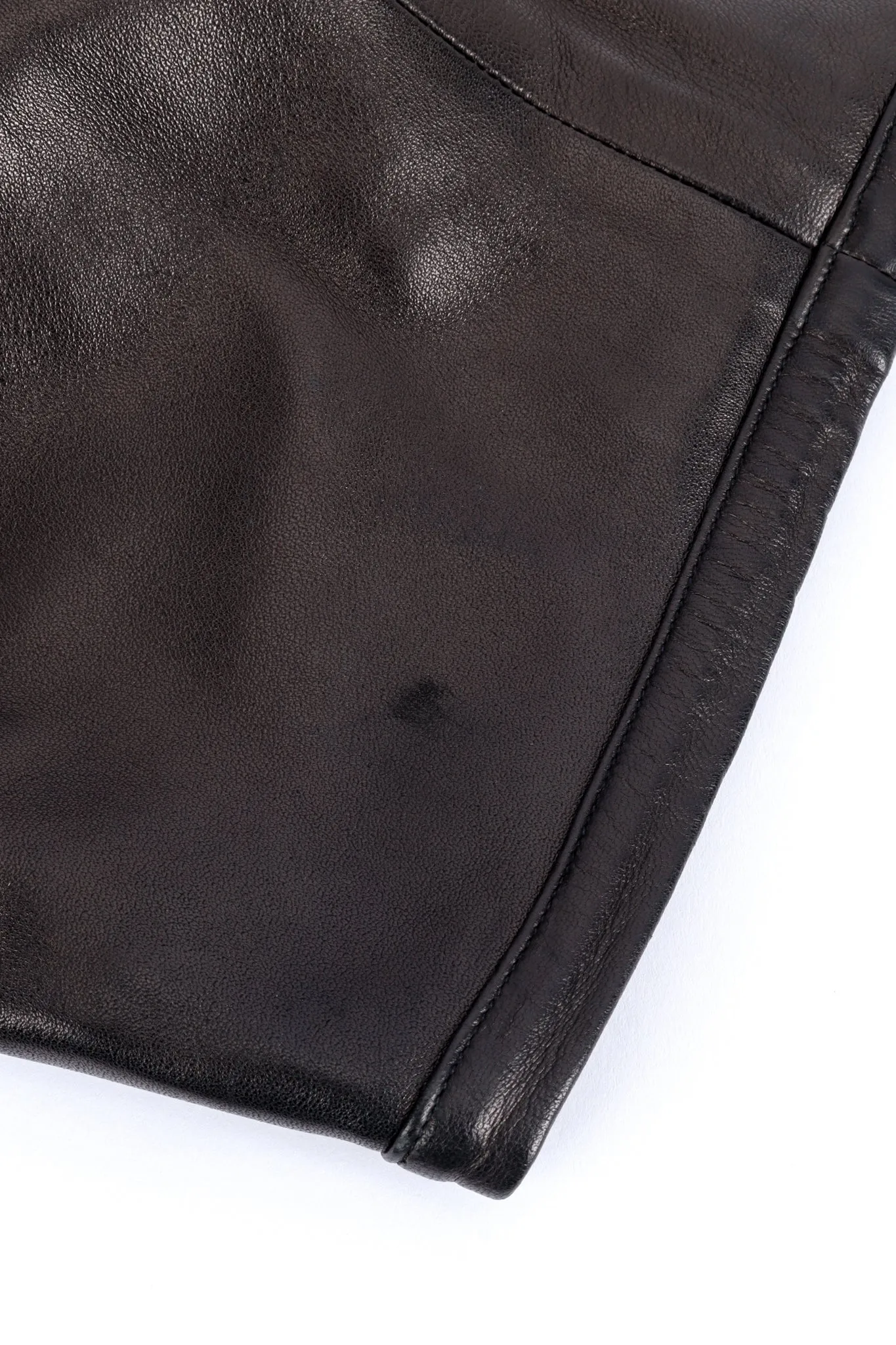 Mink Tail Leather Pant