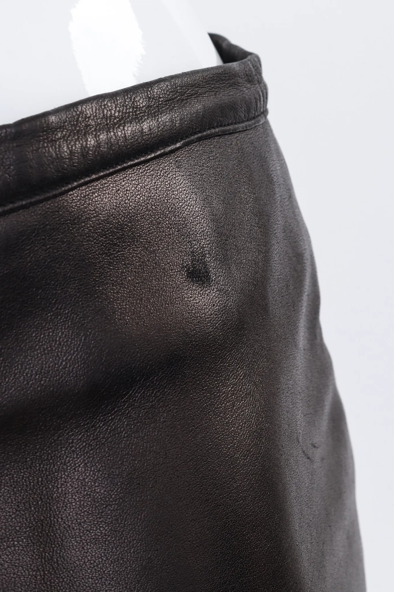 Mink Tail Leather Pant