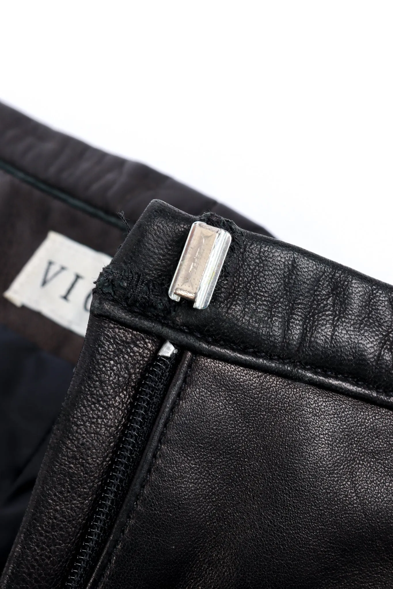 Mink Tail Leather Pant