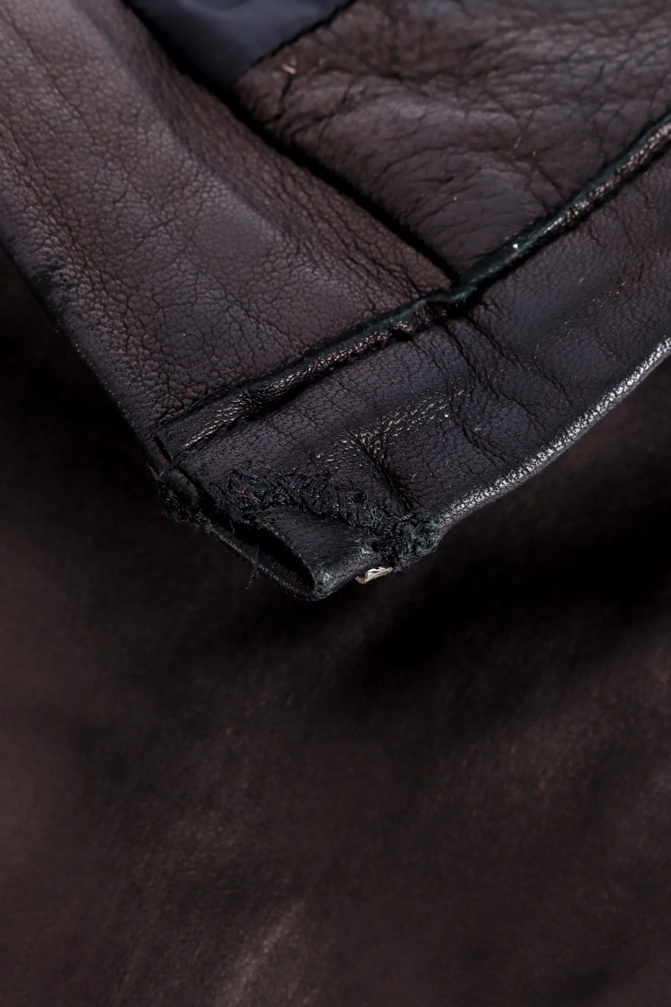 Mink Tail Leather Pant