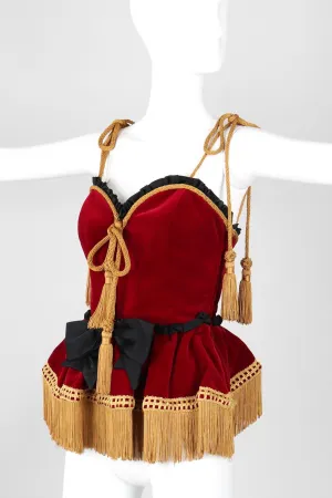 Moulin Rouge Velvet Bustier