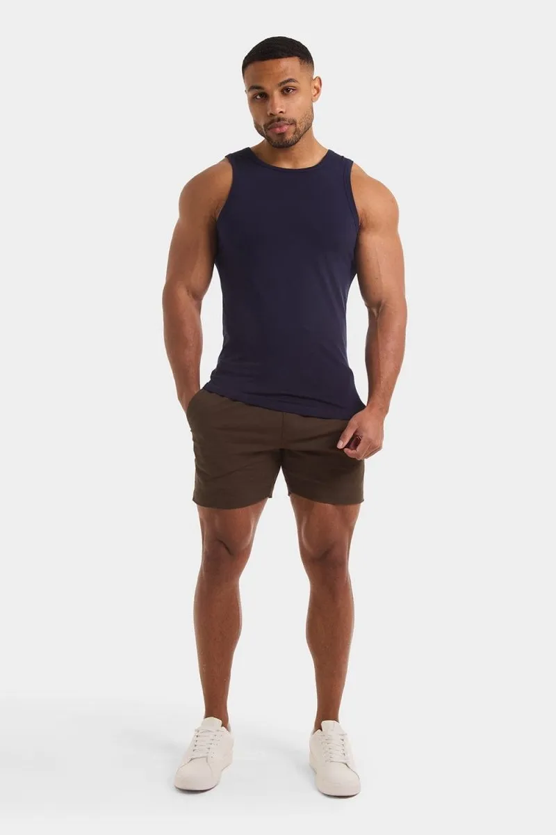 Muscle Fit Vest in True Navy