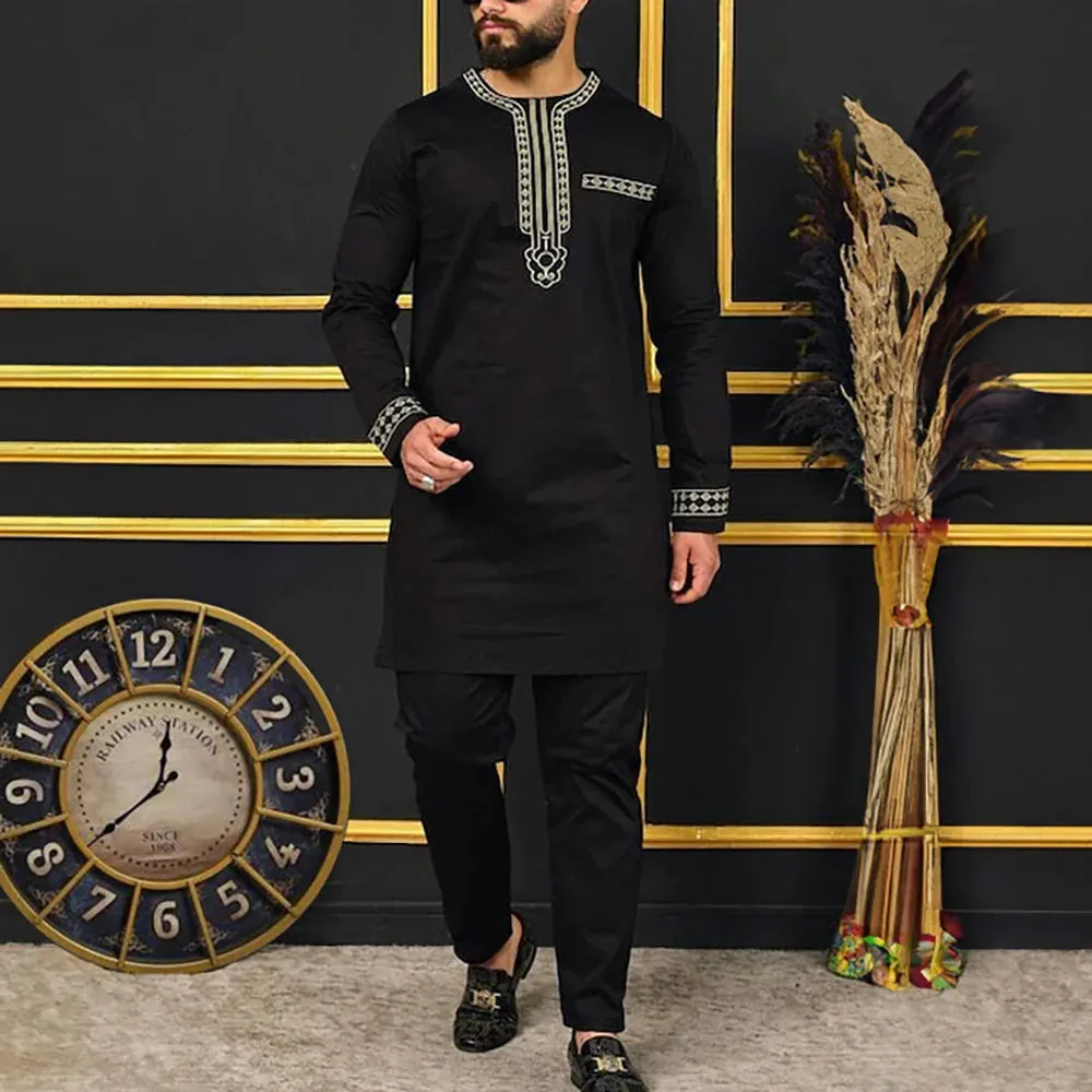 New African Summer Business Men’s Short Sleeve Suit
