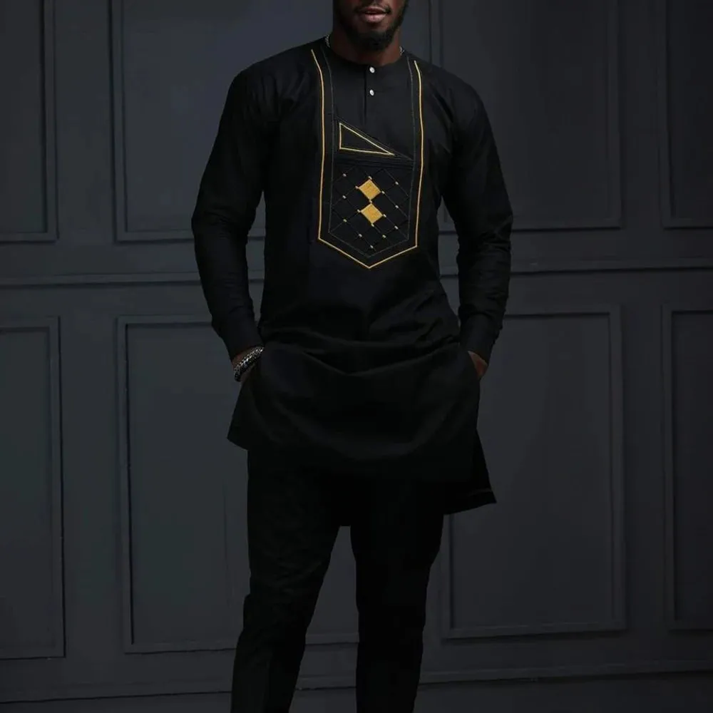New African Summer Business Men’s Short Sleeve Suit