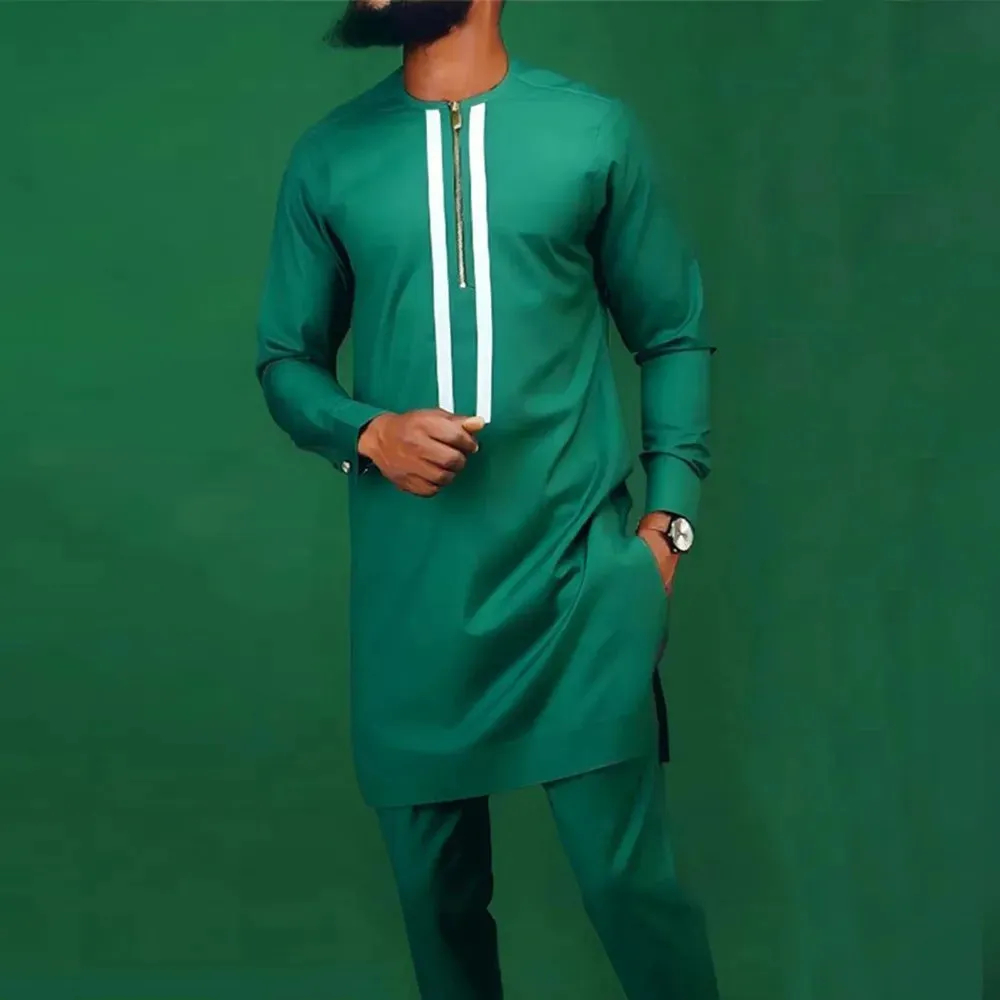 New African Summer Business Men’s Short Sleeve Suit