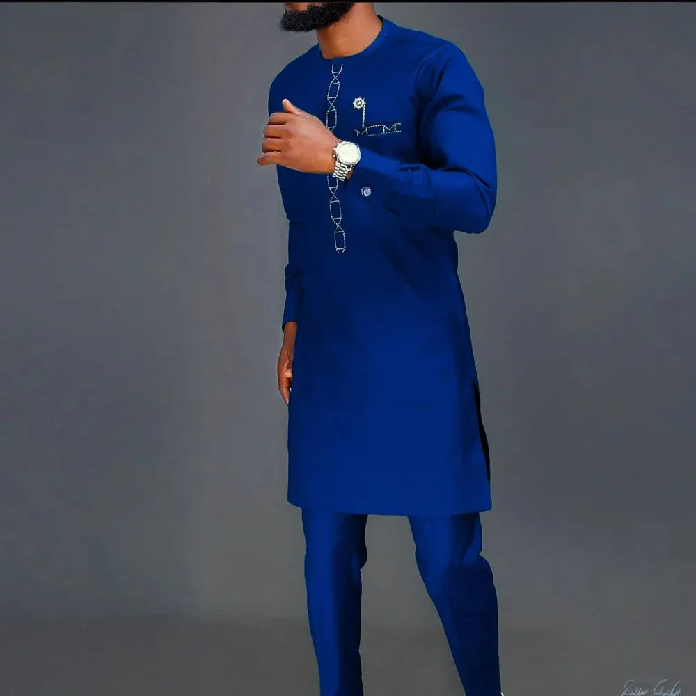 New African Summer Business Men’s Short Sleeve Suit