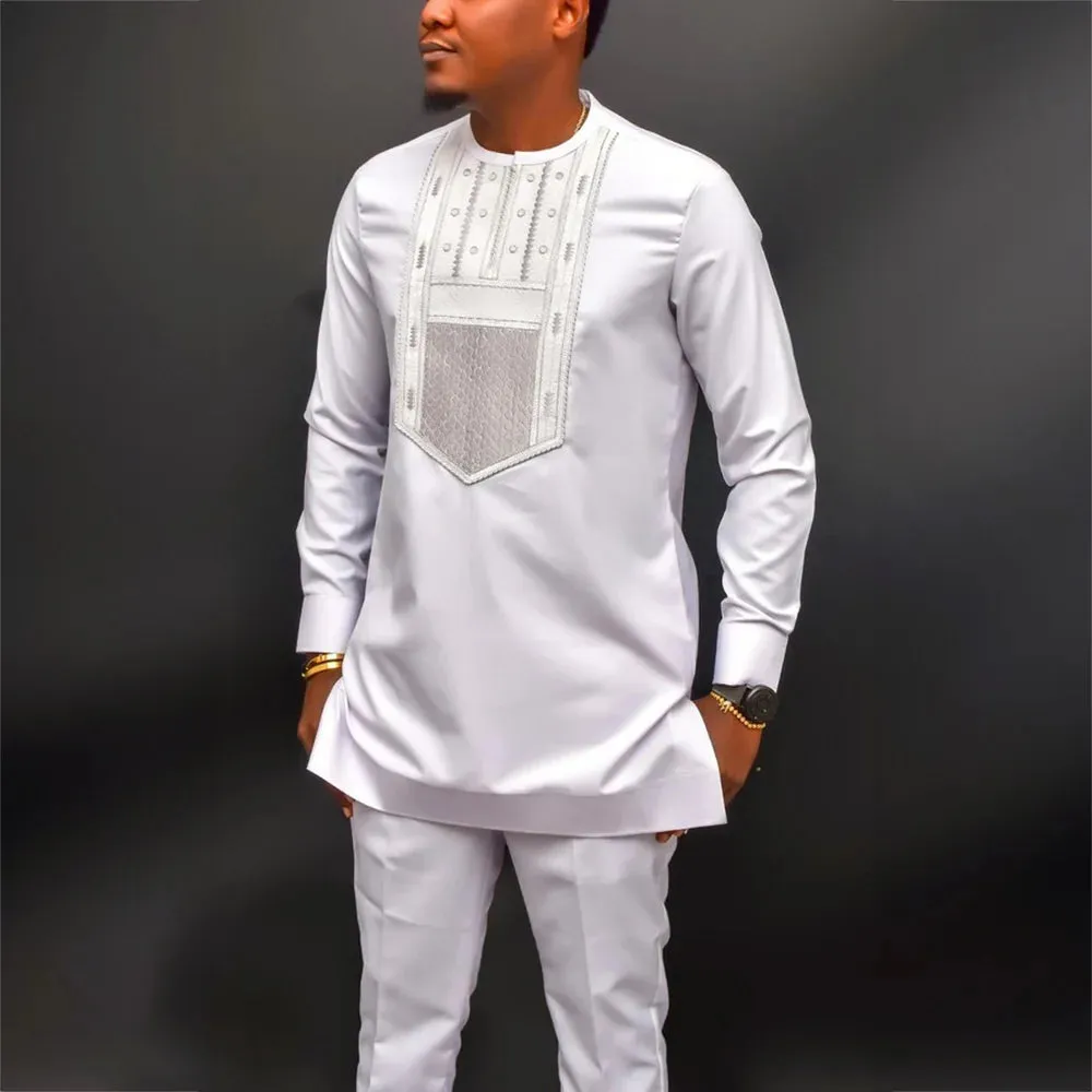 New African Summer Business Men’s Short Sleeve Suit
