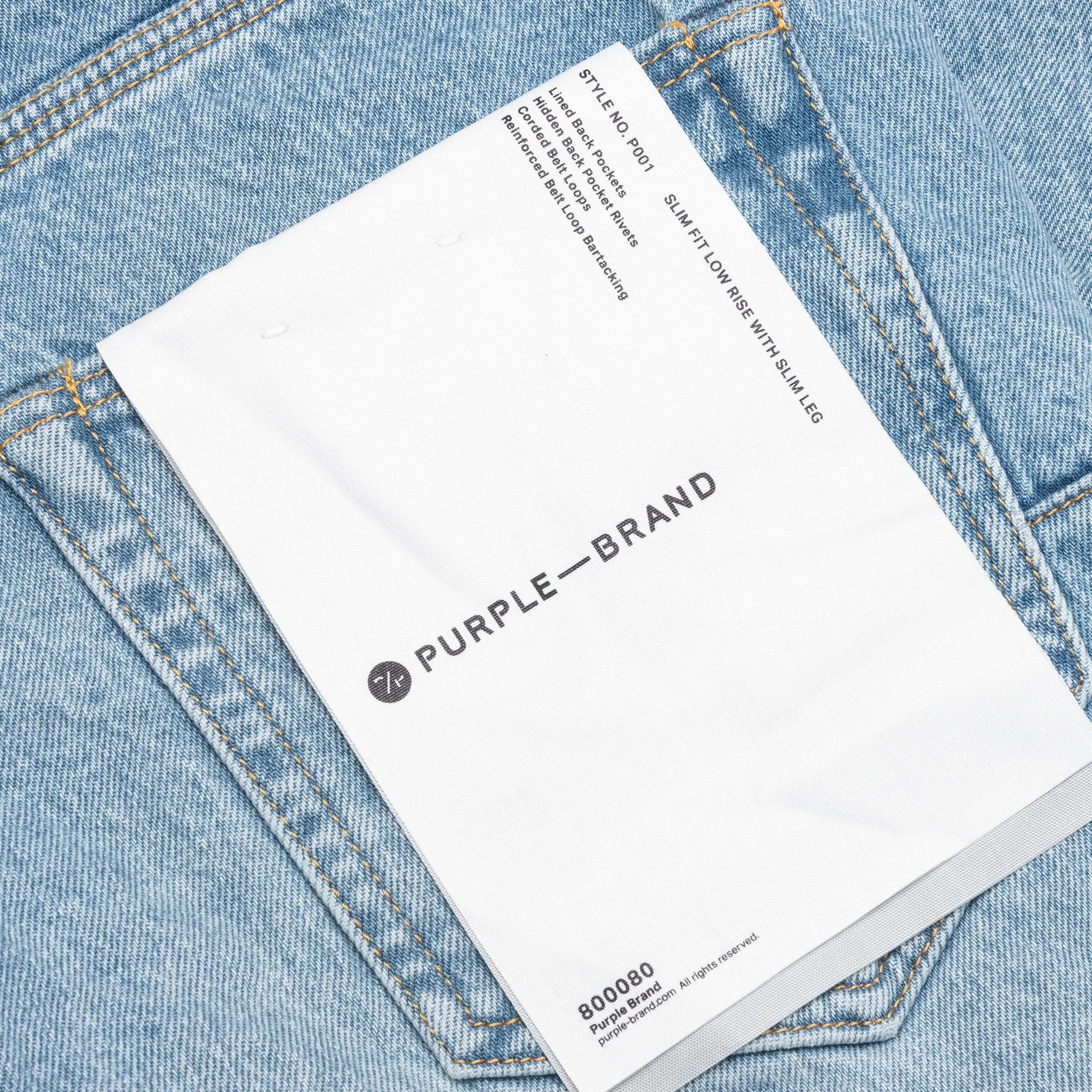 P001 Vintage Abrasions - Light Indigo