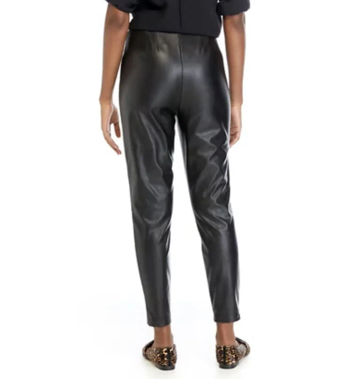 Petite Faux Leather Pants