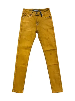 Pheelings TAKE THE CHANCE SKINNY DENIM (MERIGOLD YELLOW SAND WASH)