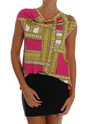 Pink Yellow Baroque Blouse