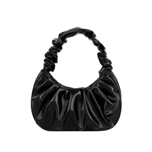 Pleated Baguette Shoulder Portable Bag