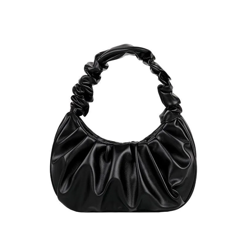 Pleated Baguette Shoulder Portable Bag