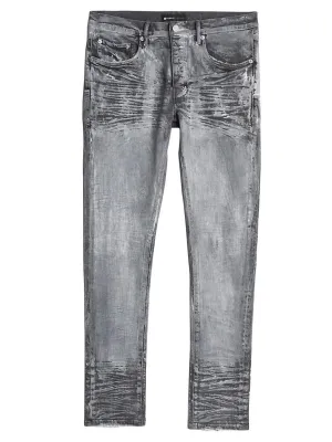 Purple Brand Distressed Five-Pocket Jeans Grey