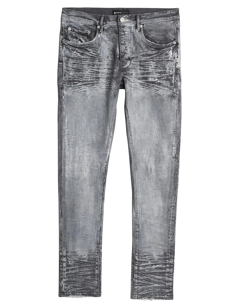 Purple Brand Distressed Five-Pocket Jeans Grey