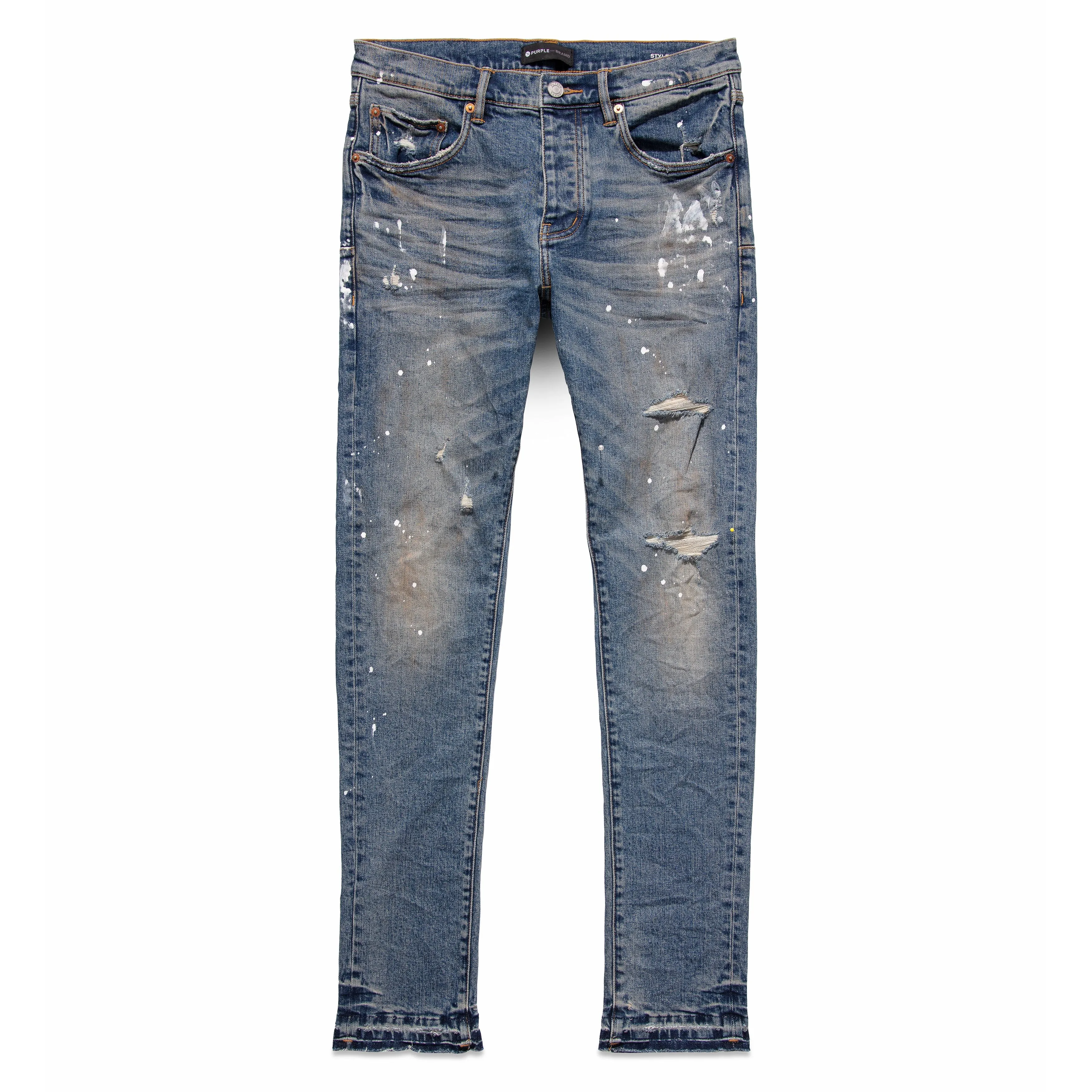 Purple Brand P001 Indigo Dirty Vintage White Paint