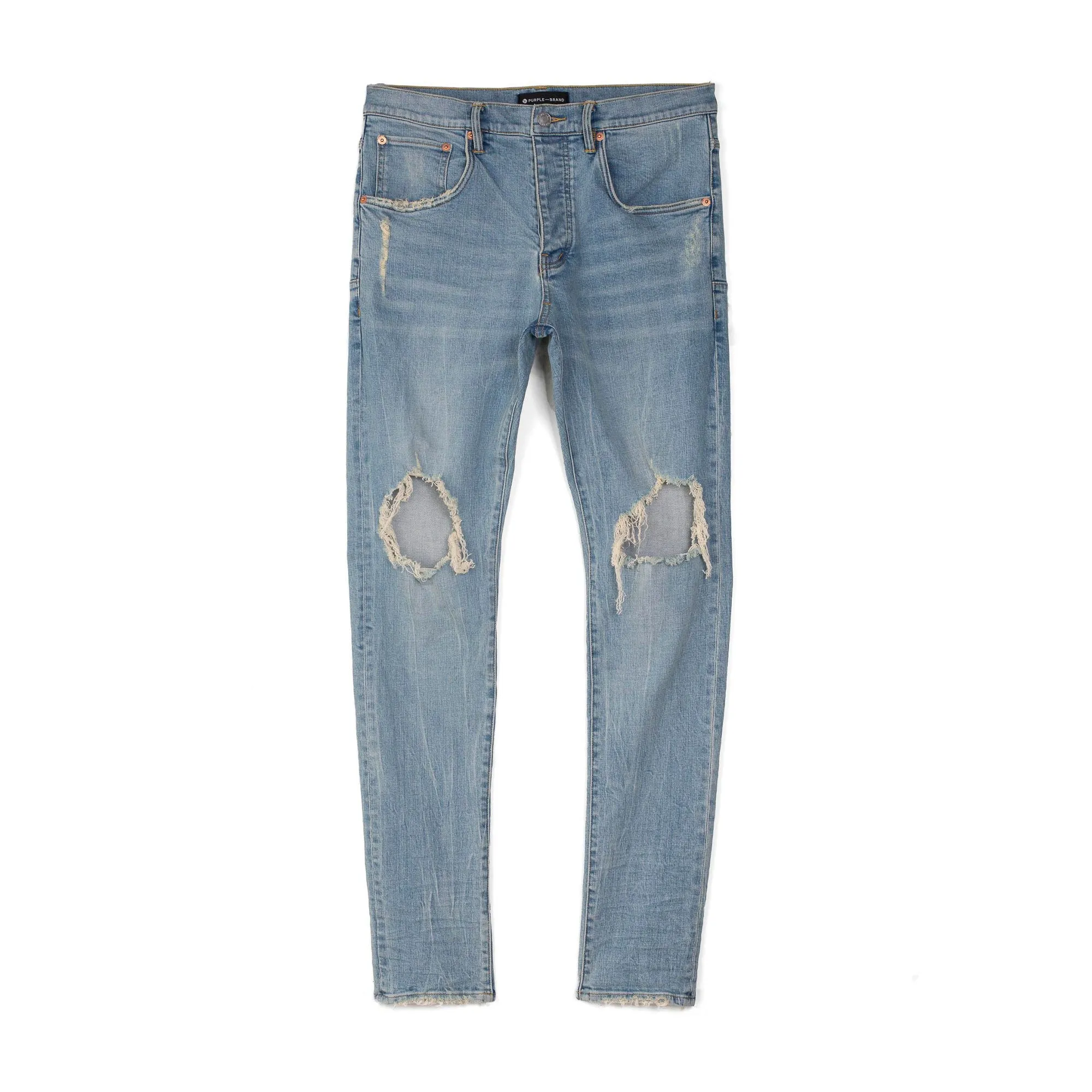 Purple Brand P002 Dropped Fit Jeans 'Light Indigo Blowout'
