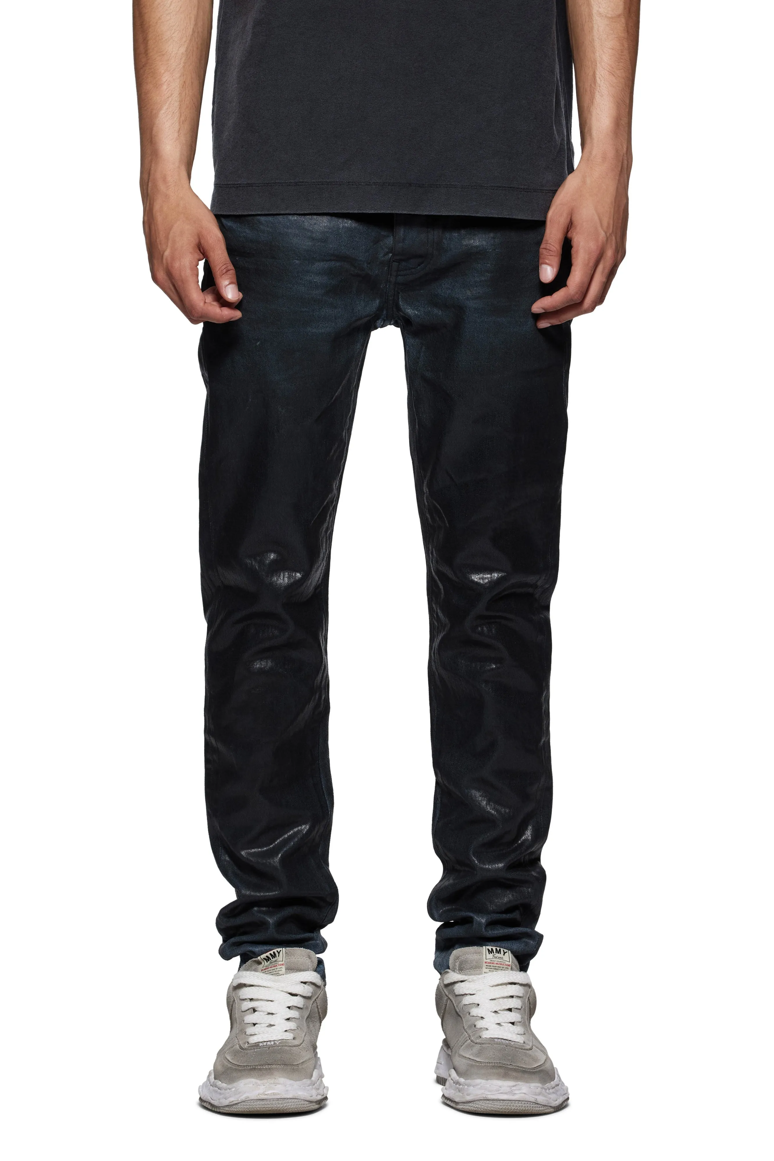 Purple Brand Skinny Black Coated Indigo (Black)