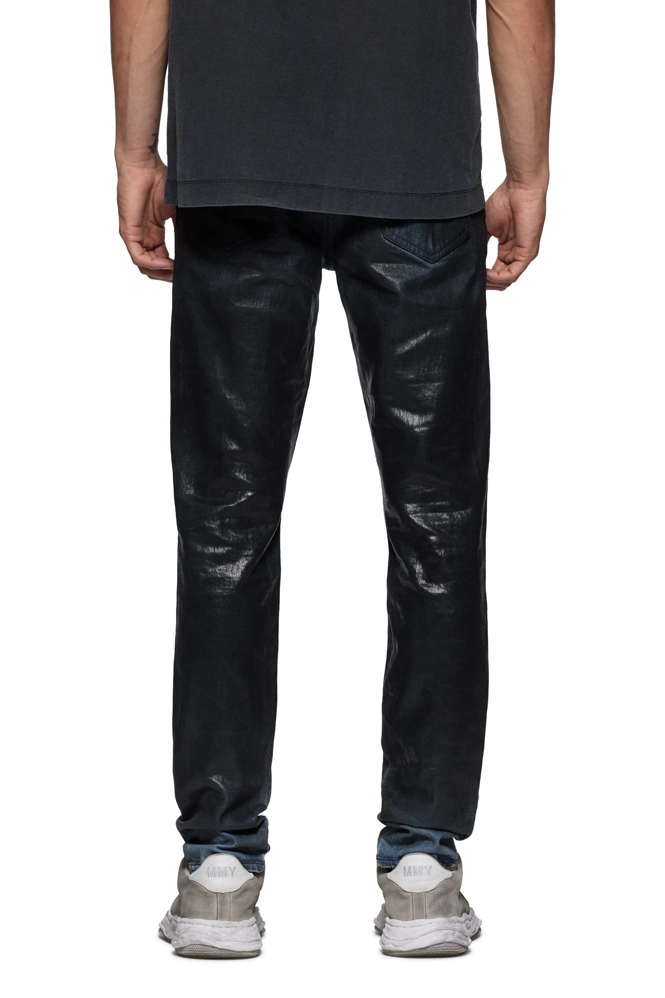 Purple Brand Skinny Black Coated Indigo (Black)