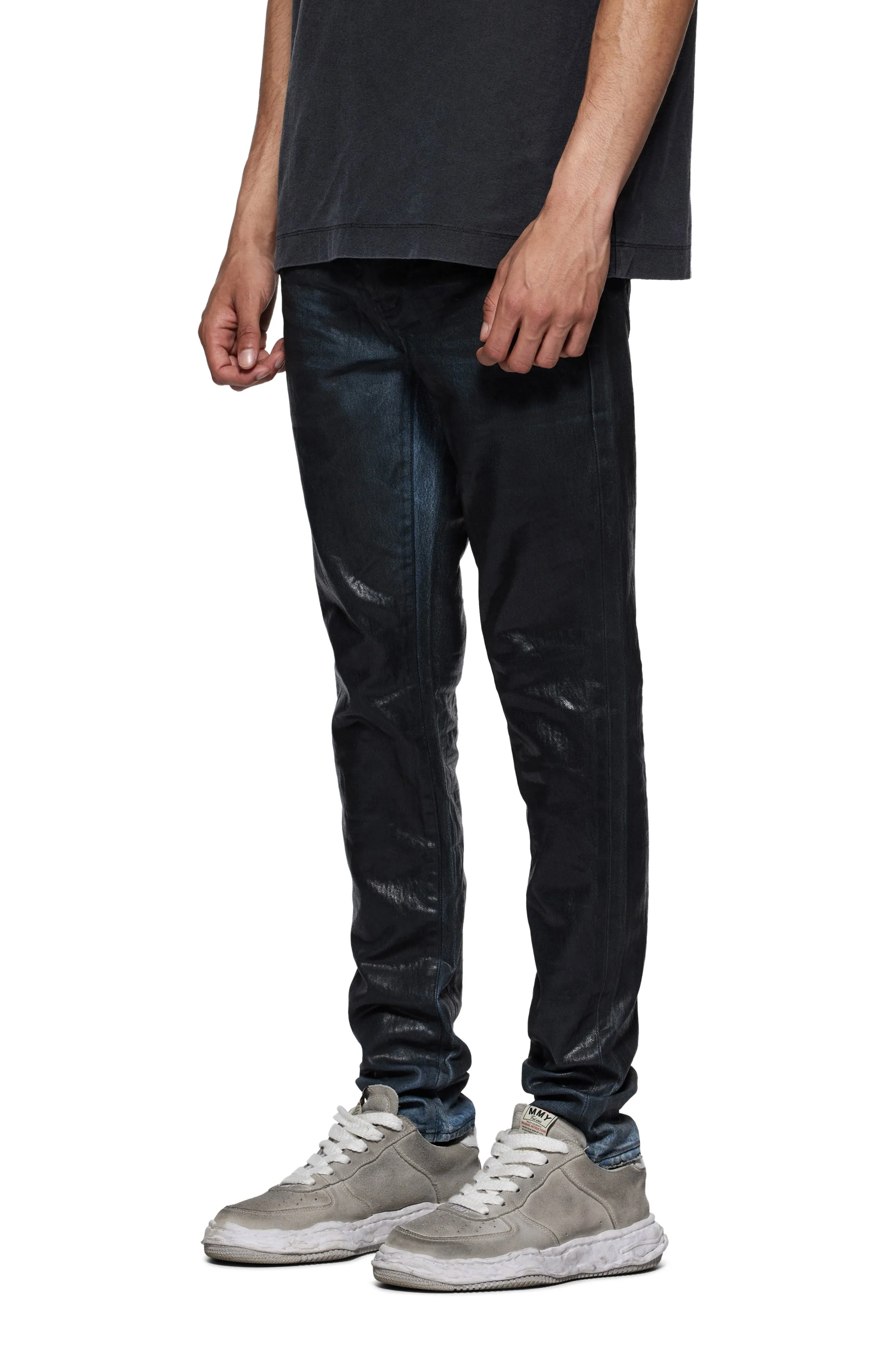 Purple Brand Skinny Black Coated Indigo (Black)