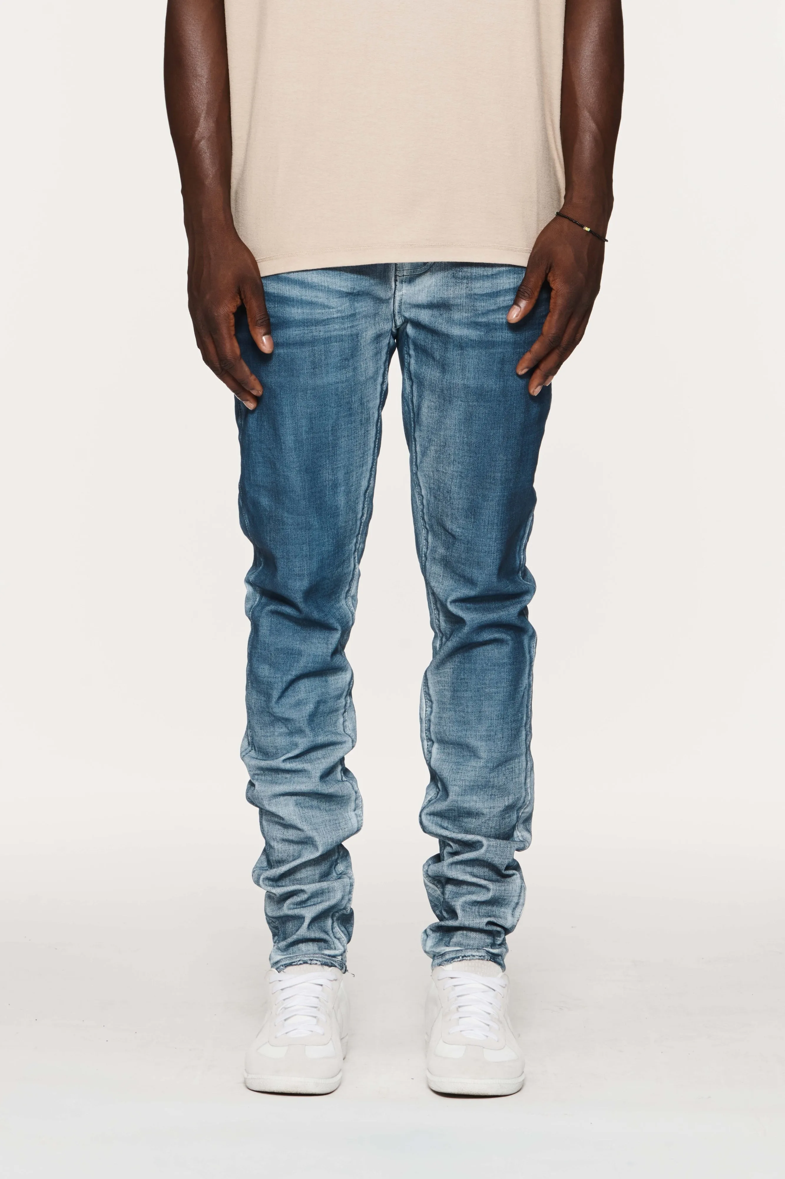 Purple Brand Stained Cobalt Jeans (LT INDIGO)