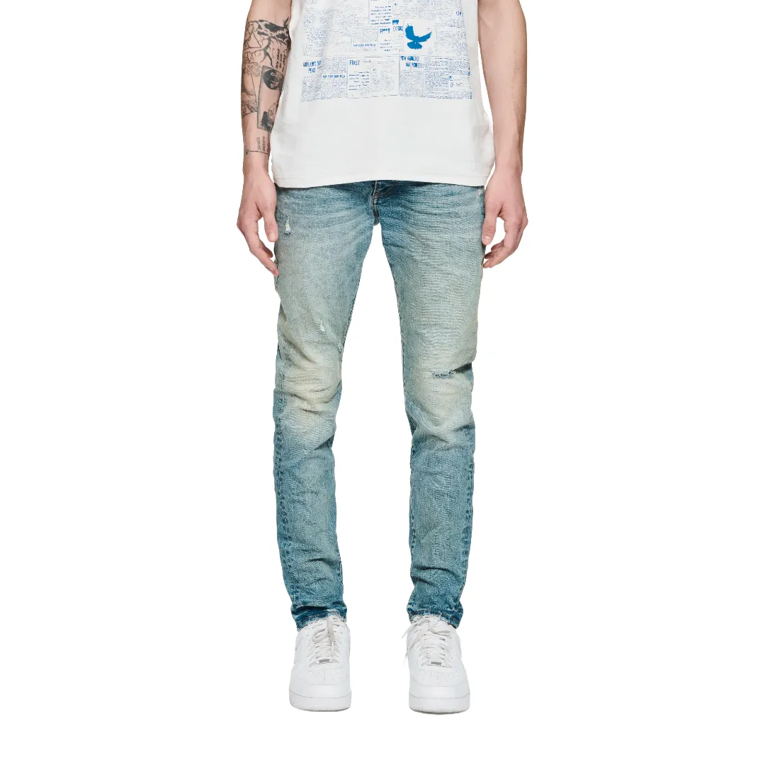 PURPLE BRAND VINTAGE BACK POCKET BLOWOUT JEANS LIGHT BLUE