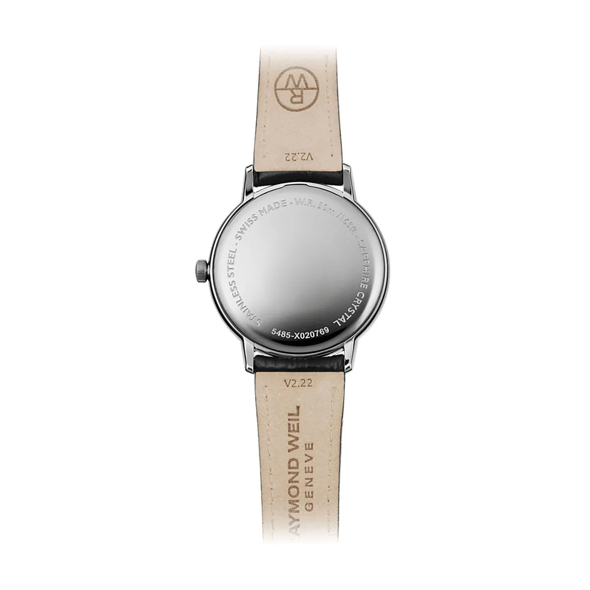 Raymond Weil Toccata Men's Classic White Dial Leather Quartz Watch 39mm