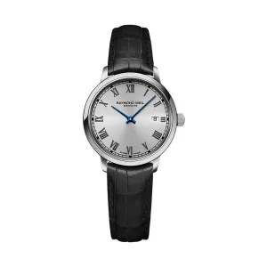 Raymond Weil Toccata Women's Black Leather Quartz Watch 29mm