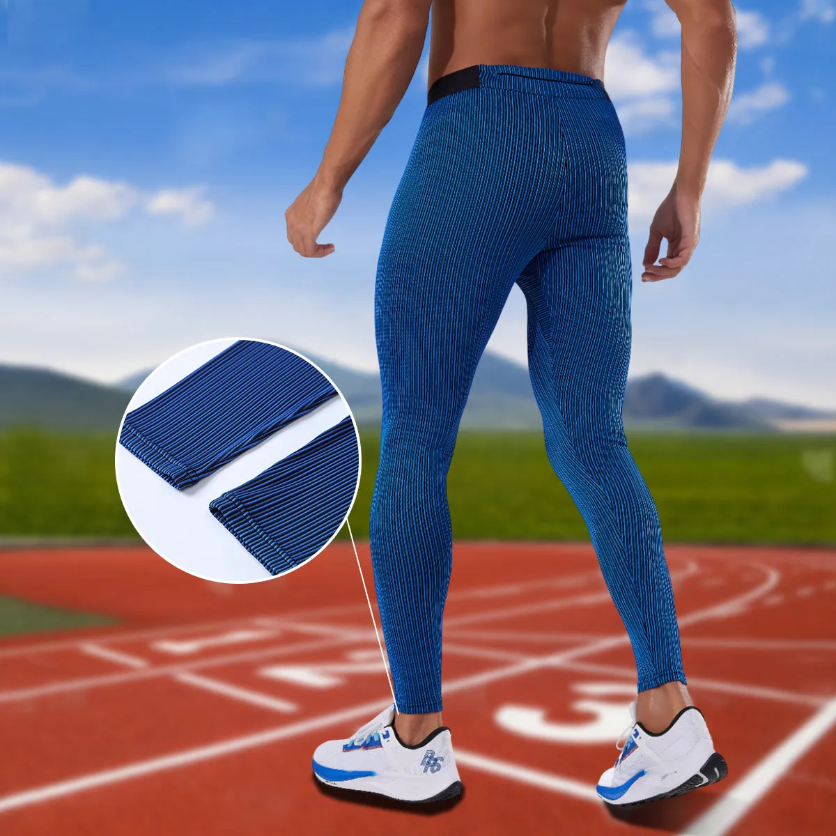 Ribbed Compression Sports Pants
